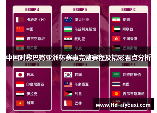 中国对黎巴嫩亚洲杯赛事完整赛程及精彩看点分析